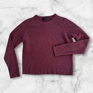360 Cashmere Dark Purple Sweater Medium